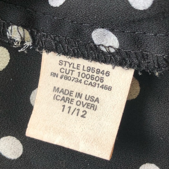 Vintage BCBG max  Azria polkadot crop top - Picture 4 of 6